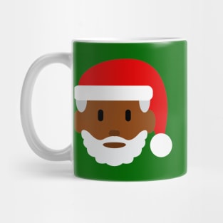 black santa claus emoji Mug